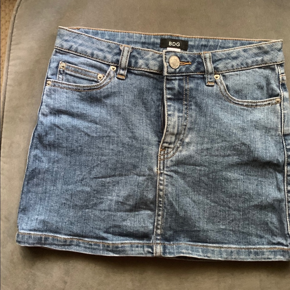 Urban Outfitters denim mini skirt.